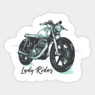 Lady Rider Sticker